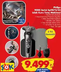 PHİLİPS 9000 SERİSİ SP9872/22 ISLAK KURU TIRAŞ MAKİNESİ